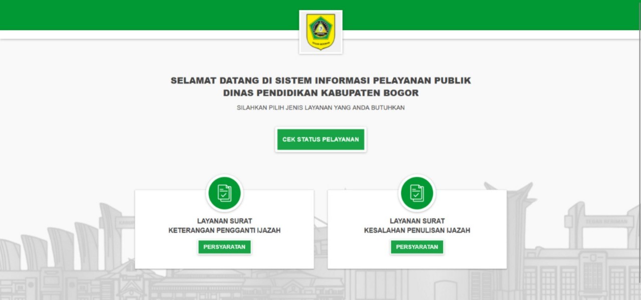(Pelayanan Publik Perbaikan Ijazah Siswa Online)